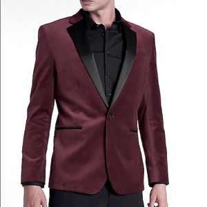 🆕 express velvet tux blazer